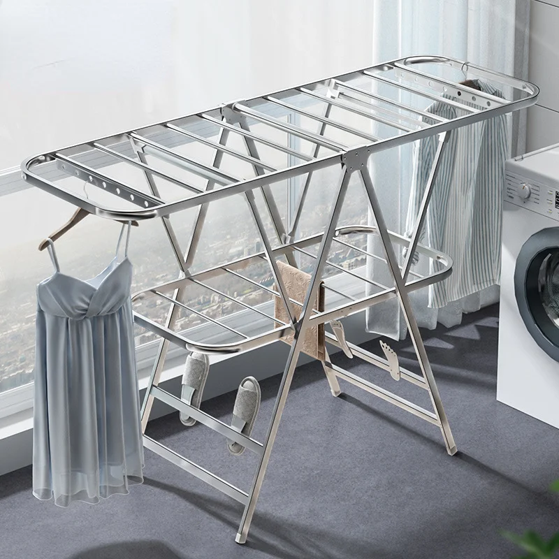 Coat Rack Standing - Porte-manteau pliant, support de séchage de