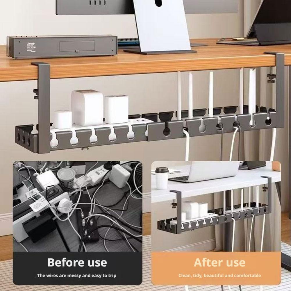 Cable Tray Under Desk - Gestion des câbles extensible sous le
