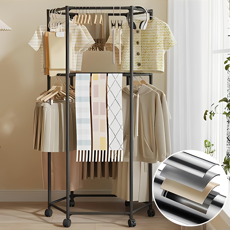 Porte-vêtements rotatif hexago - Coat Rack Standing avis et prix