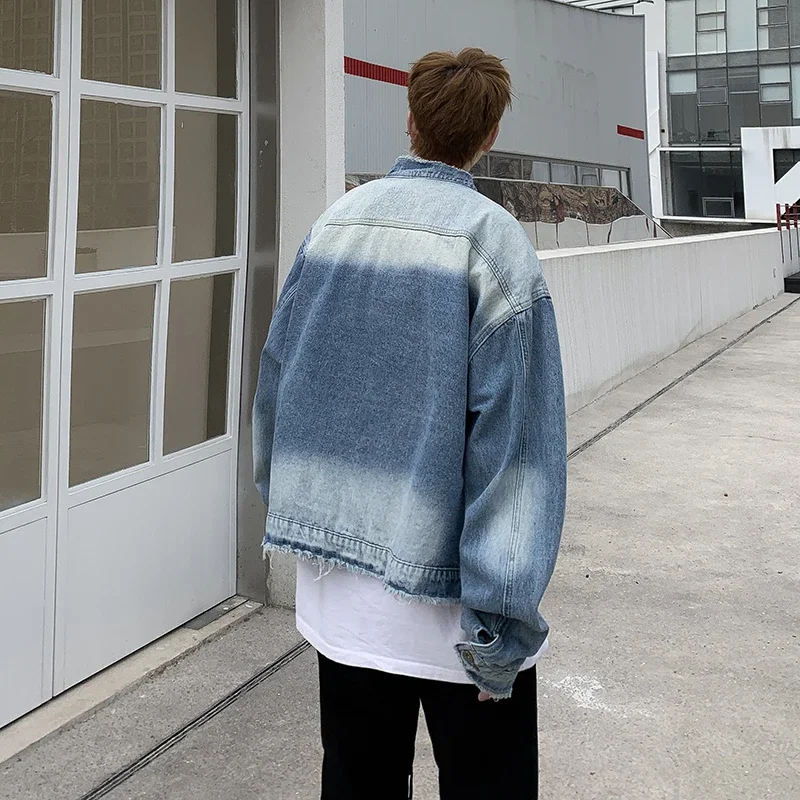 Veste en jean déchirée style h - Coat Rack Standing avis et prix