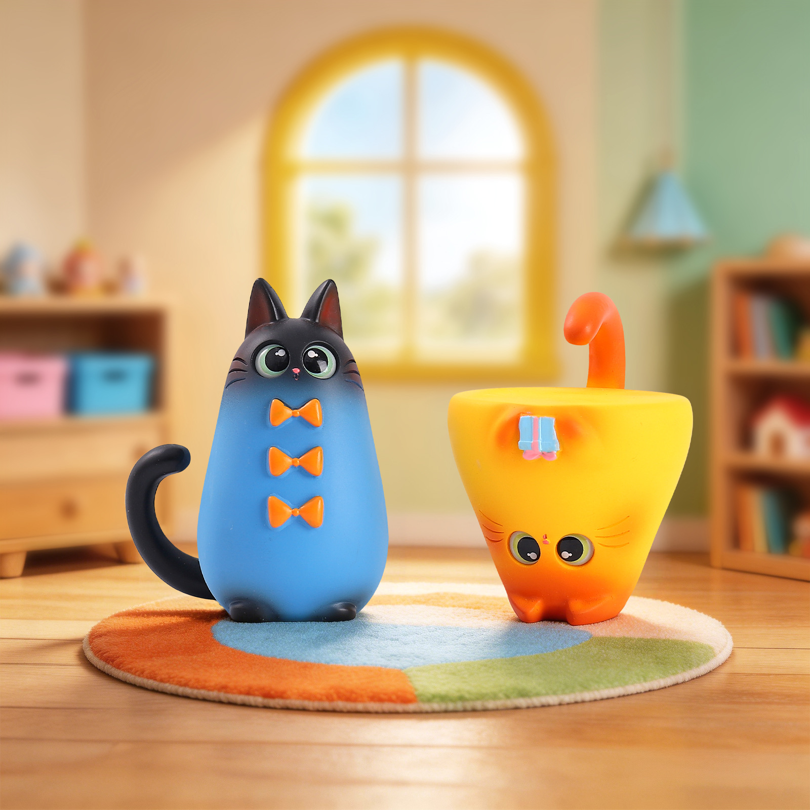 Figurine de chat en résine pou - Office Furniture Used avis et prix