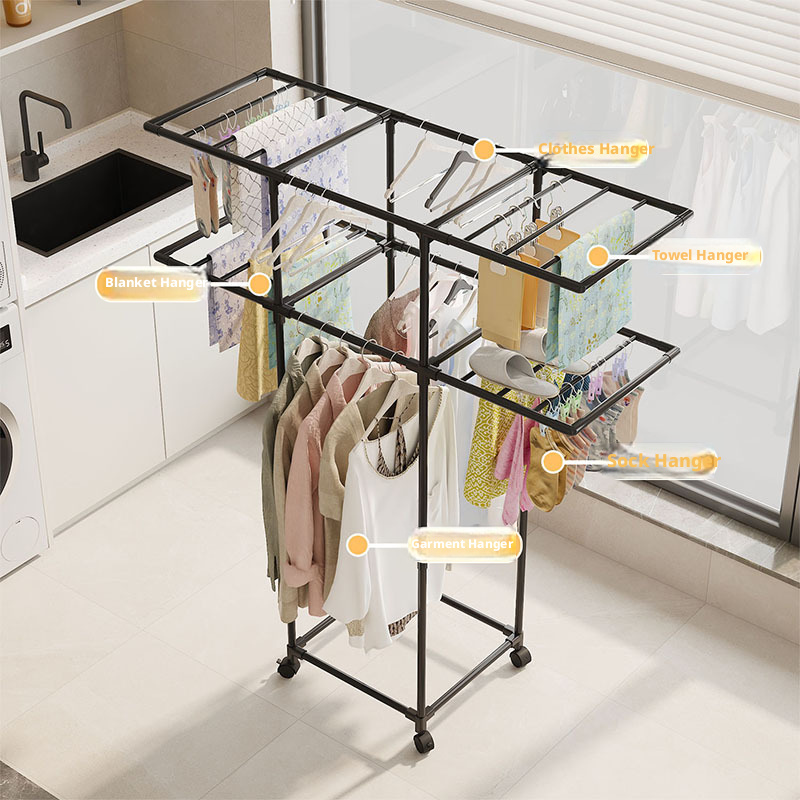 Séchoir à linge sur roulettes, - Coat Rack Standing avis et prix