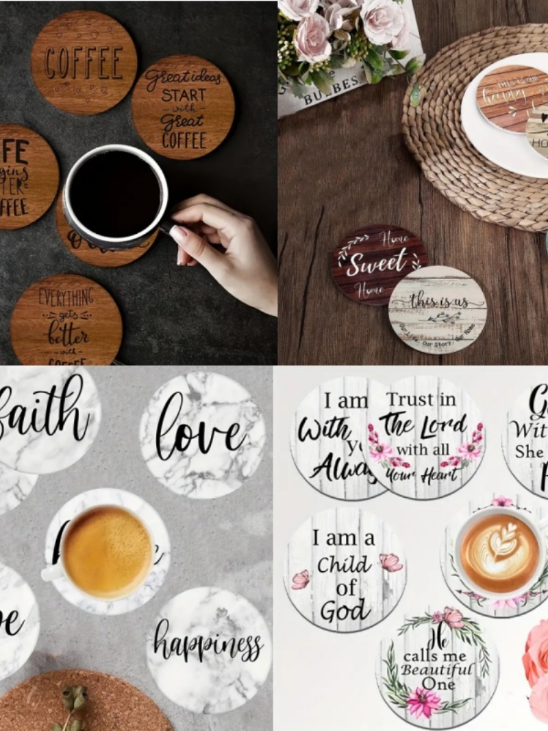 6 sous-verres circulaires en b - Office Furniture Installation avis et prix