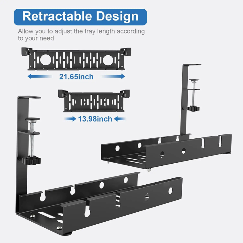 Gestion des câbles sous le bur - Cable Tray Under Desk avis et prix