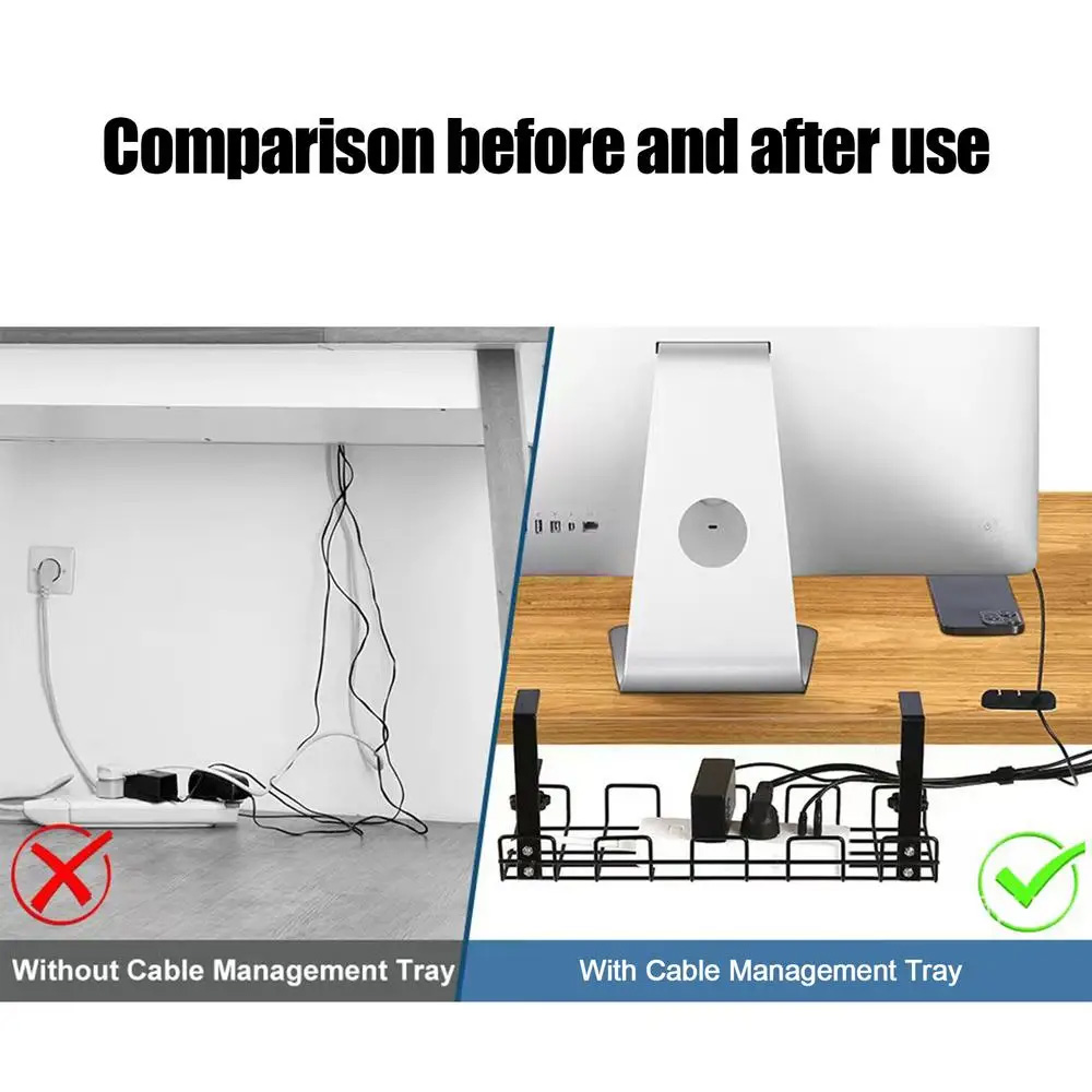 Boîte de gestion des câbles so - Cable Tray Under Desk avis et prix